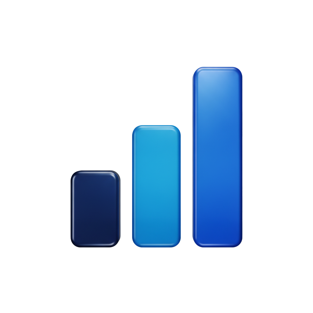 bar chart icon — duolingo.com × Skeuomorph — SaaS Starter 12