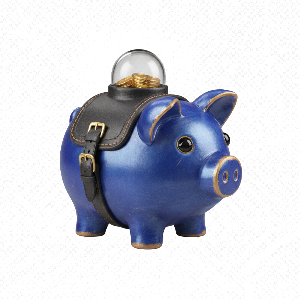 ceramic piggy bank icon — Finance & Commerce — Skeuomorph 12