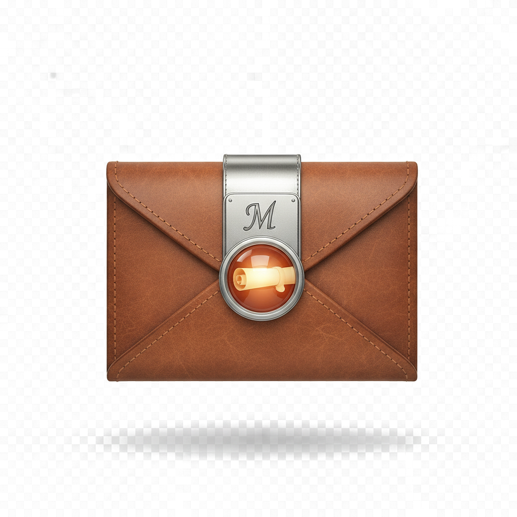 mail envelope icon — Skeuomorph — SaaS Starter 12