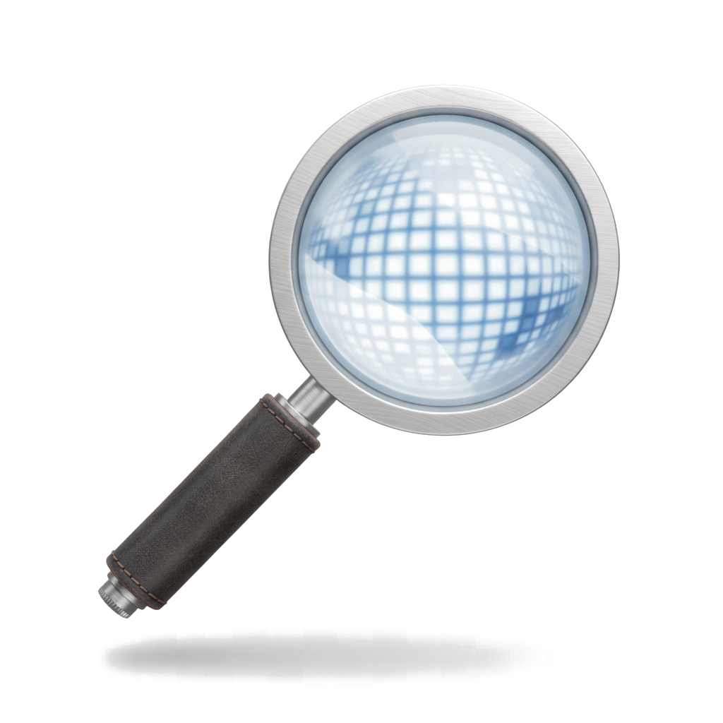 search magnifier icon — Skeuomorph — SaaS Starter 12