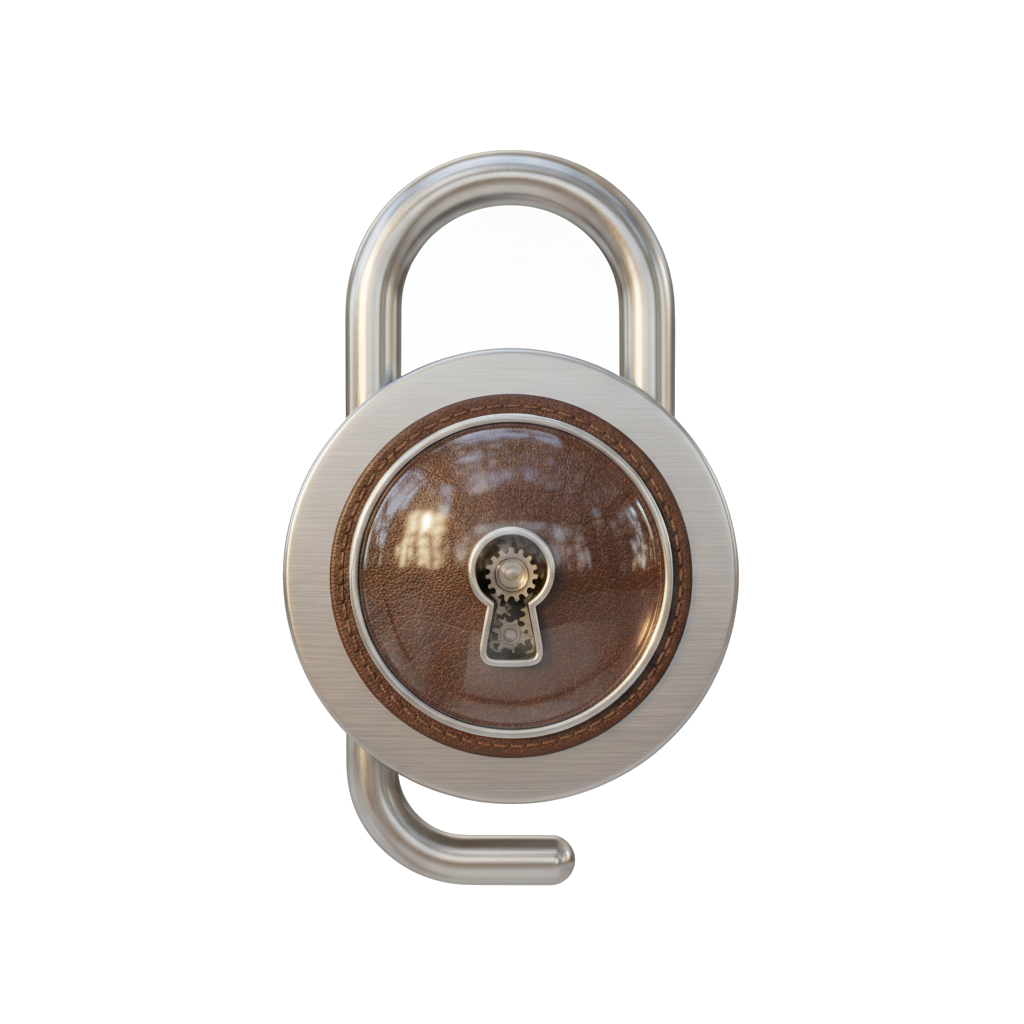 lock security icon — Skeuomorph — SaaS Starter 12