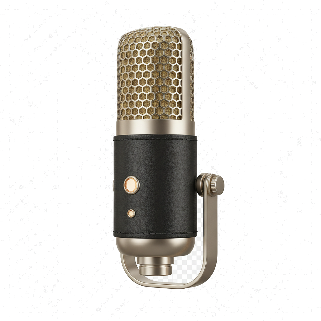 studio microphone icon — Tech & Electronics — Skeuomorph 12
